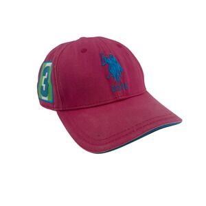 US‎ Polo Assn Pink Hat Cap Number 3 Baseball Casual Adjustable